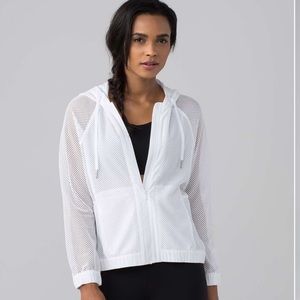Lululemon white mesh jacket